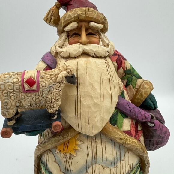 Jim Shore Heartwood Creek O’er The Fields We Go Santa Figurine 112241 Farm Scene - Picture 5 of 8